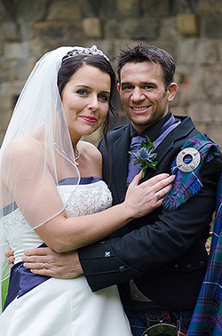 Mr and Mrs Petrie were married in Fife Scotland